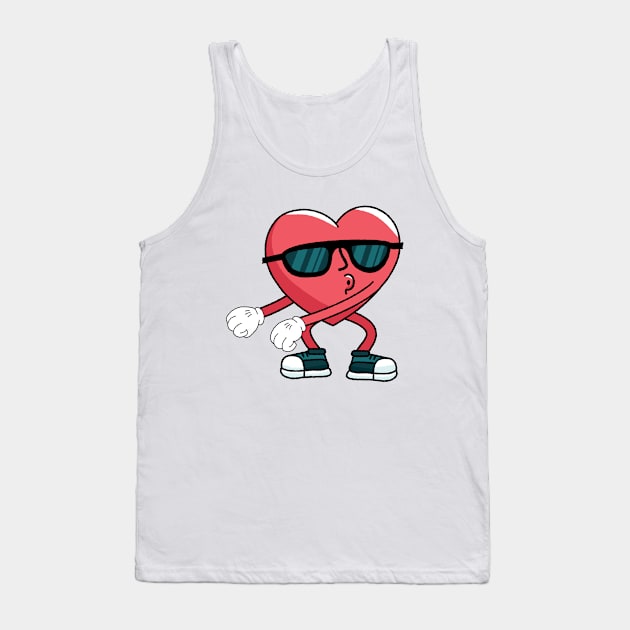 Funny Floss Heart Valentine Day For men women Boys Gifts Tank Top by barranshirts